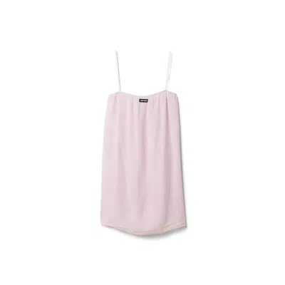 Miu Miu Chiffon Dress In Pink