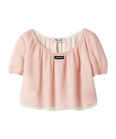 MIU MIU CHIFFON TOP