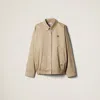 Miu Miu Cotton Chino Blouson Jacket In Cord