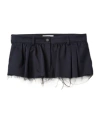 Miu Miu Chino Flared Miniskirt In Black