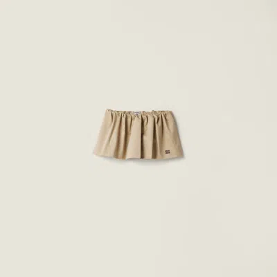 MIU MIU CHINO MINISKIRT