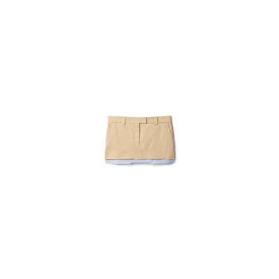 Miu Miu Chino Miniskirt In Brown