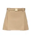 Miu Miu Chino Miniskirt In Gray