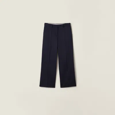 Miu Miu Chino Pants In Blue