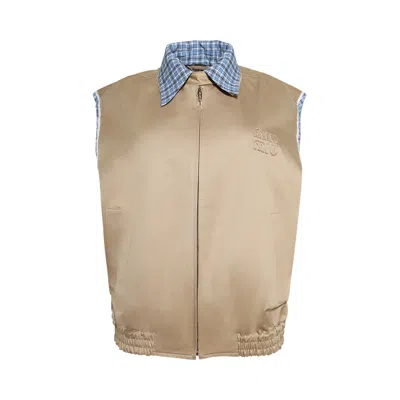 Pre-owned Miu Miu Chino Vest 'cord' | Tan | Women's Size 36