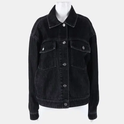 Pre-owned Miu Miu Christian Dior Black Denim Jacket Size S