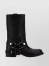 Miu Miu Chunky Heel Mid-calf Round Toe Boots