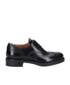 Miu Miu Church's X  Round Head Lace Up Business Dress Shoes In Black