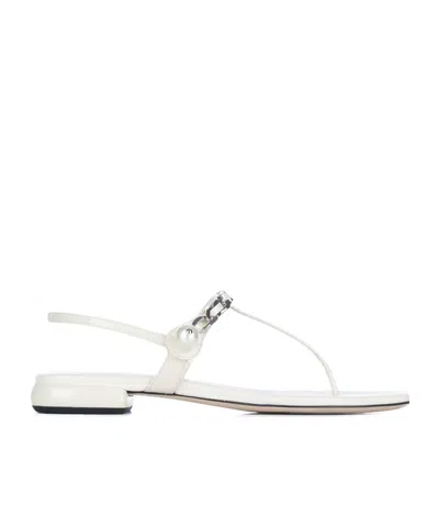 Miu Miu Clim-toed Sandals In Beige