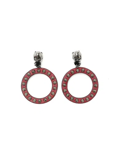 Miu Miu Clip-on Earrings In Red