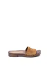 Miu Miu Clog Slide Sandal In Brown