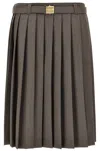 Miu Miu Belt-loop Skirt