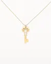 Miu Miu Club Rhinestone Key Necklace