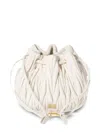 Miu Miu Clutch Mit Matelassé-motiv In White
