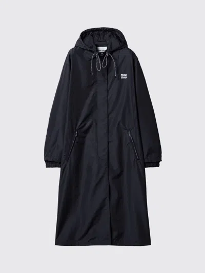 Miu Miu Coat Woman  In Blue