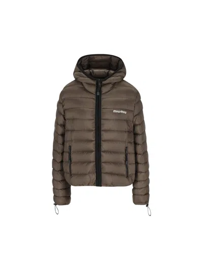 Miu Miu Coats In Brown