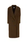 Miu Miu Women's Wool Coat In Brown