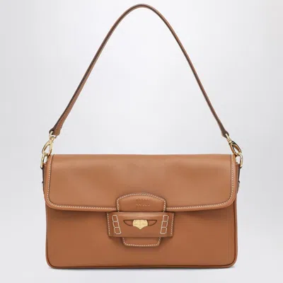 Miu Miu Cognac Leather Penny Purse Women