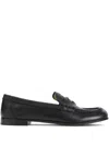 Miu Miu Black Leather Loafers