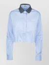 Miu Miu Collar Contrast Stripes Sleeves Long
