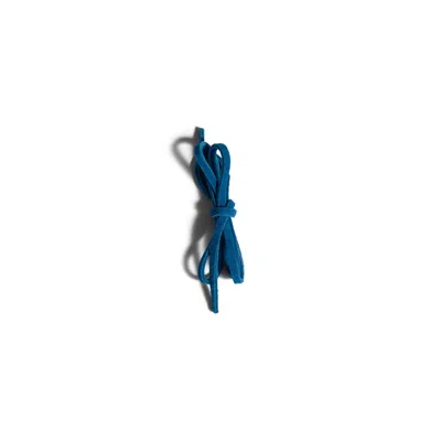 Miu Miu Colored Leather Laces In Blue