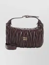 Miu Miu Compact Quilted Purse Adjustable Strap In Brown