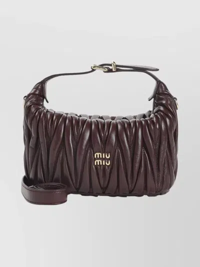Miu Miu Compact Quilted Purse Adjustable Strap
