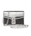 Miu Miu Confidential Sequin-embellished Leather Bag In Gray
