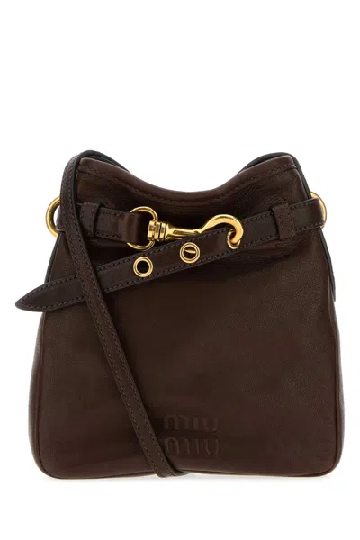 Miu Miu Contenitori In Brown