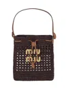 Miu Miu Contenitori Crochet Rete In Brown