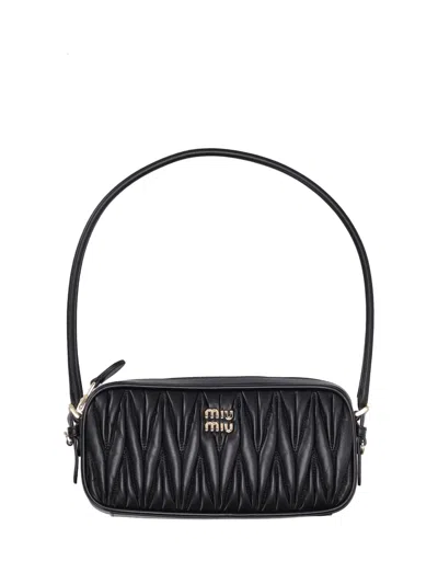 Miu Miu Contenitori Matelasse'miu In Black