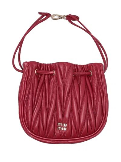 Miu Miu Contenitori Matelasse'miu In Pink