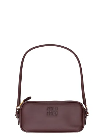 Miu Miu Contenitori Softy In Brown