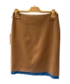 Miu Miu Contrast-edged Skirt In Brown
