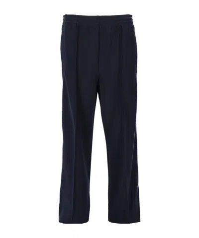 Miu Miu Contrast-piping Track Pants In Blue