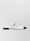 Miu Miu Pearl-detail Leather Ballerina Shoes In White