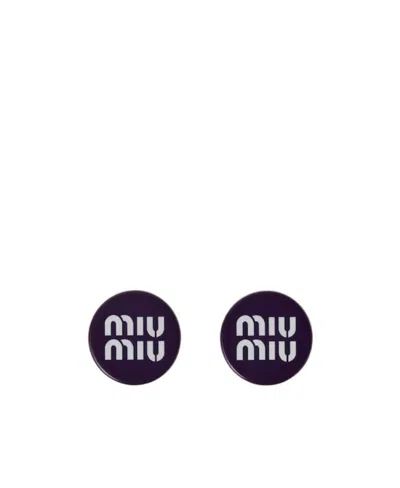 MIU MIU PLEXIGLAS EARRINGS