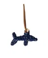 Miu Miu Cord And Leather Trick In Blue