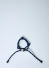 Miu Miu Cord Bracelet In Blue