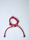 Miu Miu Fabric Bracelet With Adjustable Fit And Knot Detail