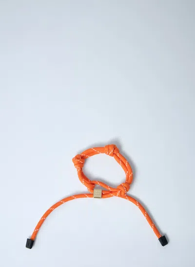 Miu Miu Cord Bracelet In Orange
