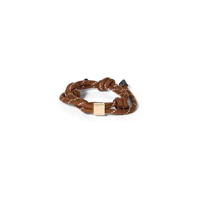 Miu Miu Cord Bracelet In Brown