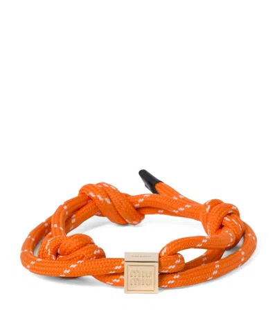 Miu Miu Cord Bracelet In Orange