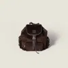 Miu Miu Corduroy Backpack In Brown