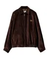 Miu Miu Corduroy Blouson Jacket In Brown