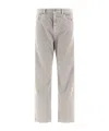 Miu Miu Corduroy Casual Pants In Gray