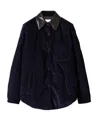 Miu Miu Corduroy Down Jacket In Blue