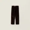 Miu Miu Corduroy Pants In Brown