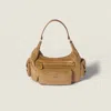 Miu Miu Corduroy Shoulder Bag In Brown