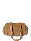 Miu Miu Corduroy Pocket Top-handle Bag In Brown